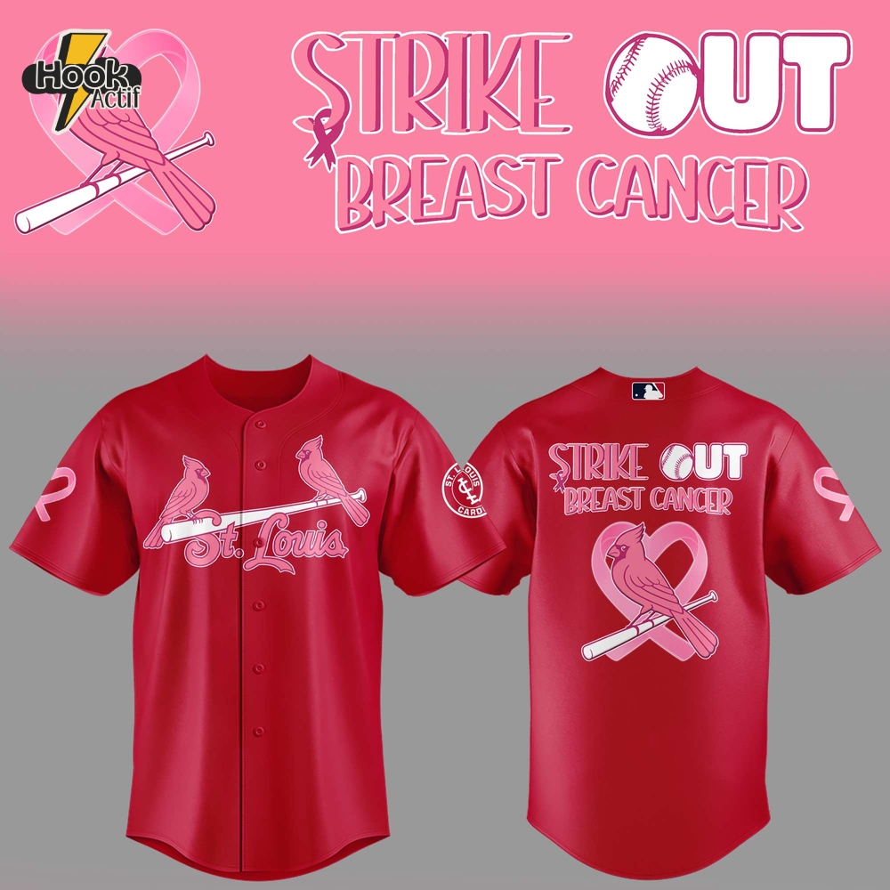 St. Louis Cardinals Strike Out Cancer Special Red Baseball Jersey St. Louis Cardinals Strike Out Cancer Special Red Baseball Jersey