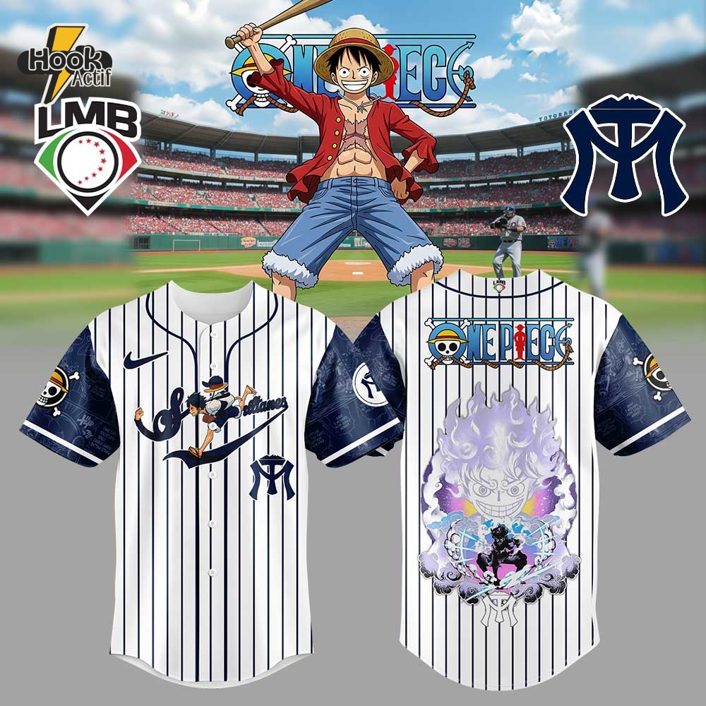 Sultanes de Monterrey x Straw Hat Luffy Gear 5 Baseball Jersey Sultanes de Monterrey x Straw Hat Luffy Gear 5 Baseball Jersey