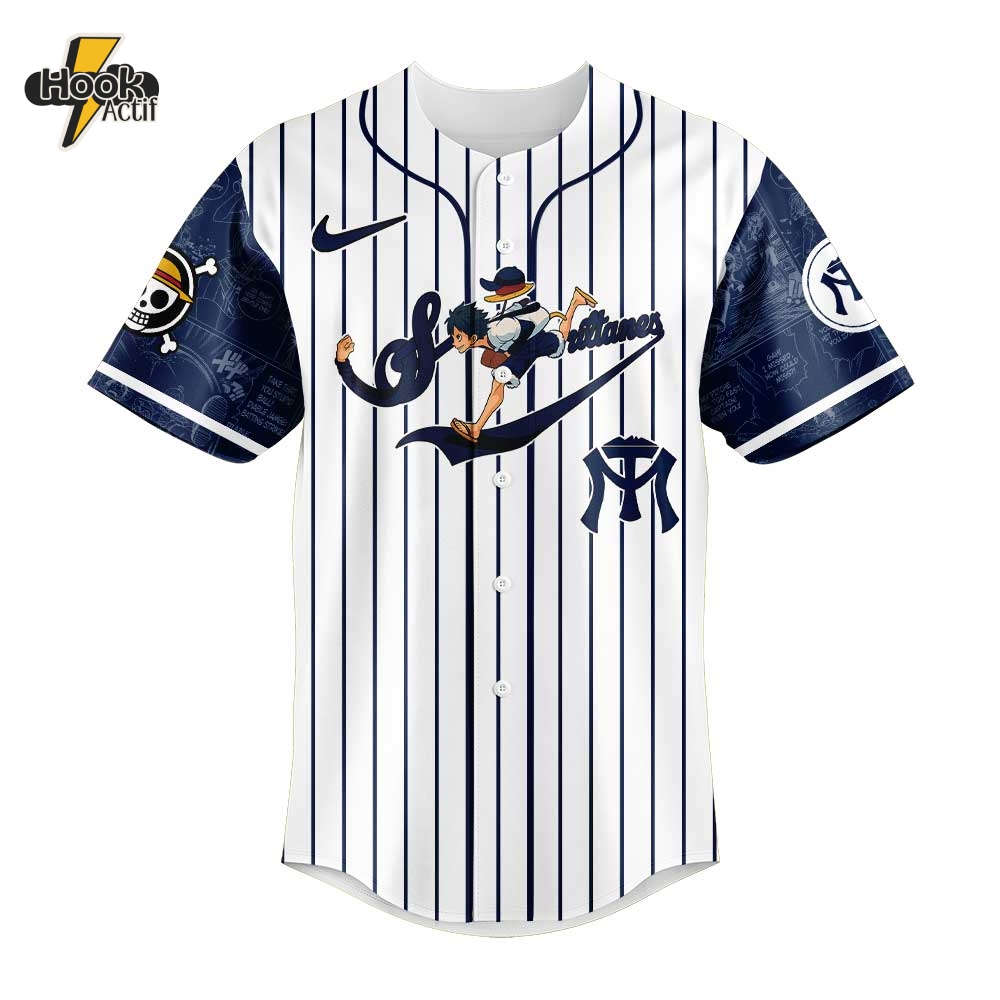 Sultanes de Monterrey x Straw Hat Luffy Gear 5 Baseball Jersey Sultanes de Monterrey x Straw Hat Luffy Gear 5 Baseball Jersey