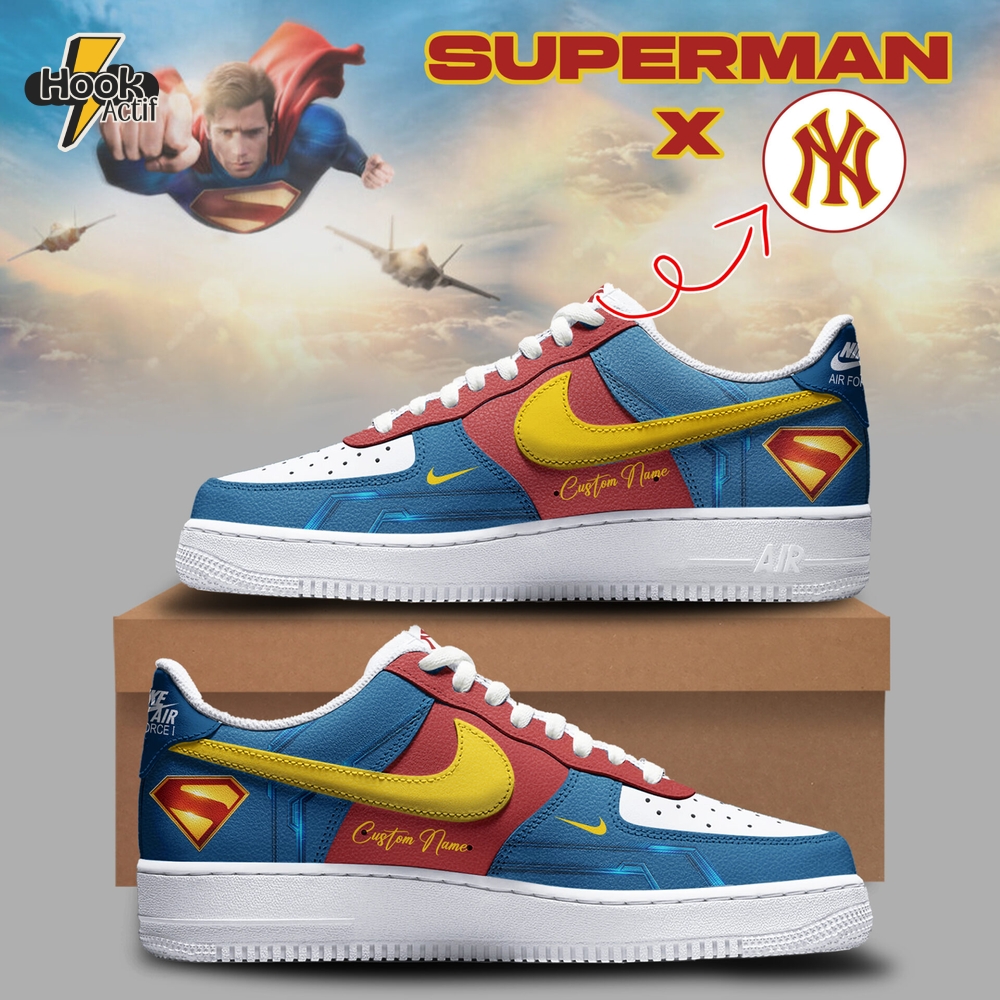 Superman x New York Yankees Limited Edition AF1 Custom 2025 Superman x New York Yankees Limited Edition AF1 Custom 2025