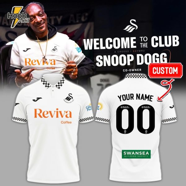 Swansea City Home Kit Football x Snoop Dogg Polo Shirt