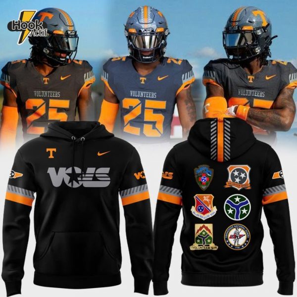 Tennessee Volunteers Smoke Grey Volunteer Spirit Special Black Hoodie