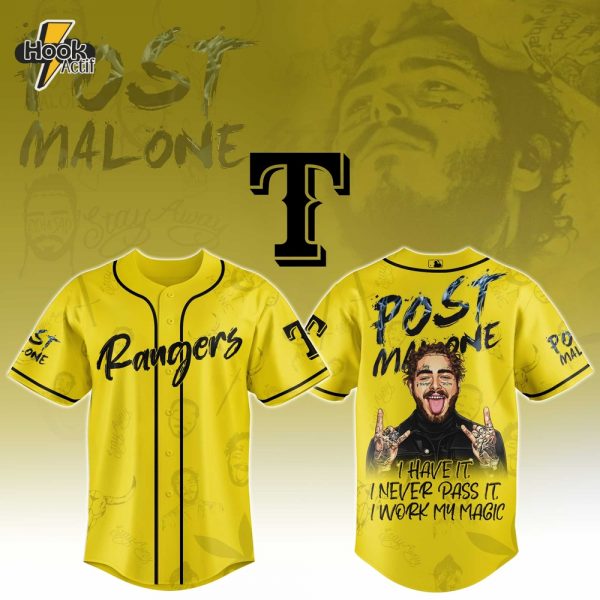 Texas Rangers x Post Malone Tour Jersey 2025 Editions Limited Selling Out Fast