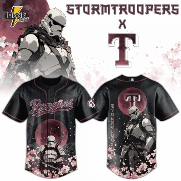 Texas Rangers x Stormtroopers 2025 Japan Edition Baseball Jersey