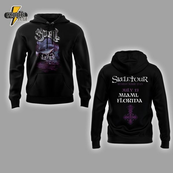 The Band Ghost The SKELETOUR Miami Tour Hoodie – Buy Online at HookActif.com