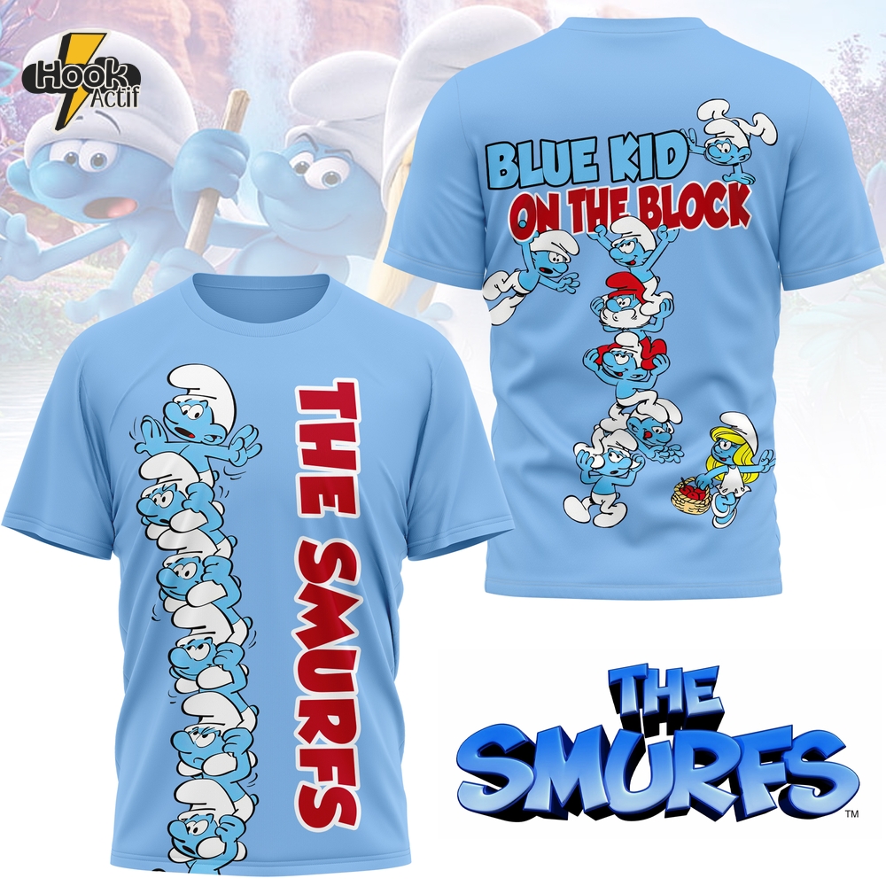 The Smurfs Blue Kid The On The Block Special Shirt The Smurfs Blue Kid The On The Block Special Shirt