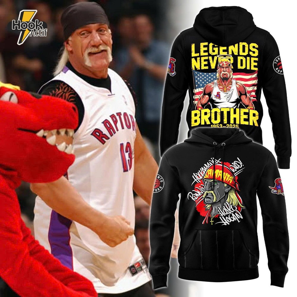 Toronto Raptors x Hulk Hogan 2025 Limited Edition Hoodie - Black Toronto Raptors x Hulk Hogan 2025 Limited Edition Hoodie - Black