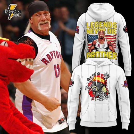 Toronto Raptors x Hulk Hogan 2025 Limited Edition Hoodie - White