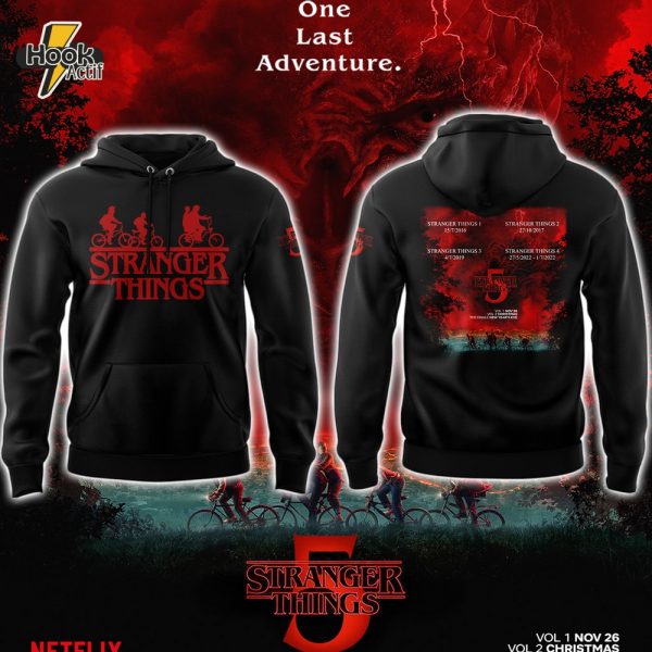 Tranger Things 5 One Last Adventure Limited Edition Hoodie