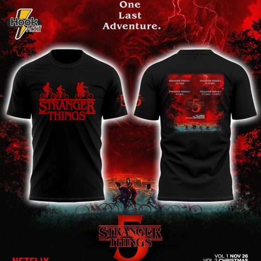 Tranger Things 5 One Last Adventure Limited Edition Tee