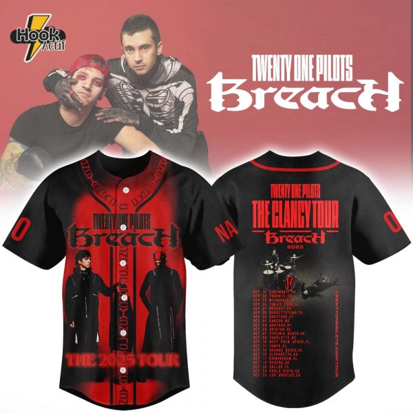 Twenty One Pilots The Clancy Tour Breach 2025 Baseball Jersey