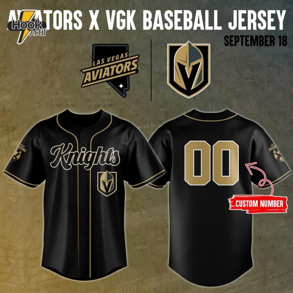Vegas Golden Knights x Las Vegas Aviators Baseball Jersey