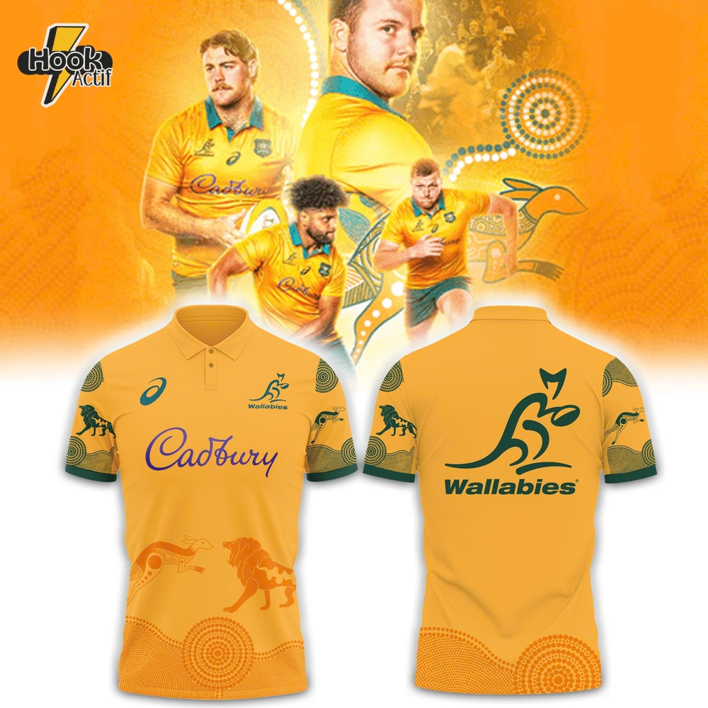 Wallabies Lions Tour 2025 Home Limited Edition Polo Shirt Wallabies Lions Tour 2025 Home Limited Edition Polo Shirt
