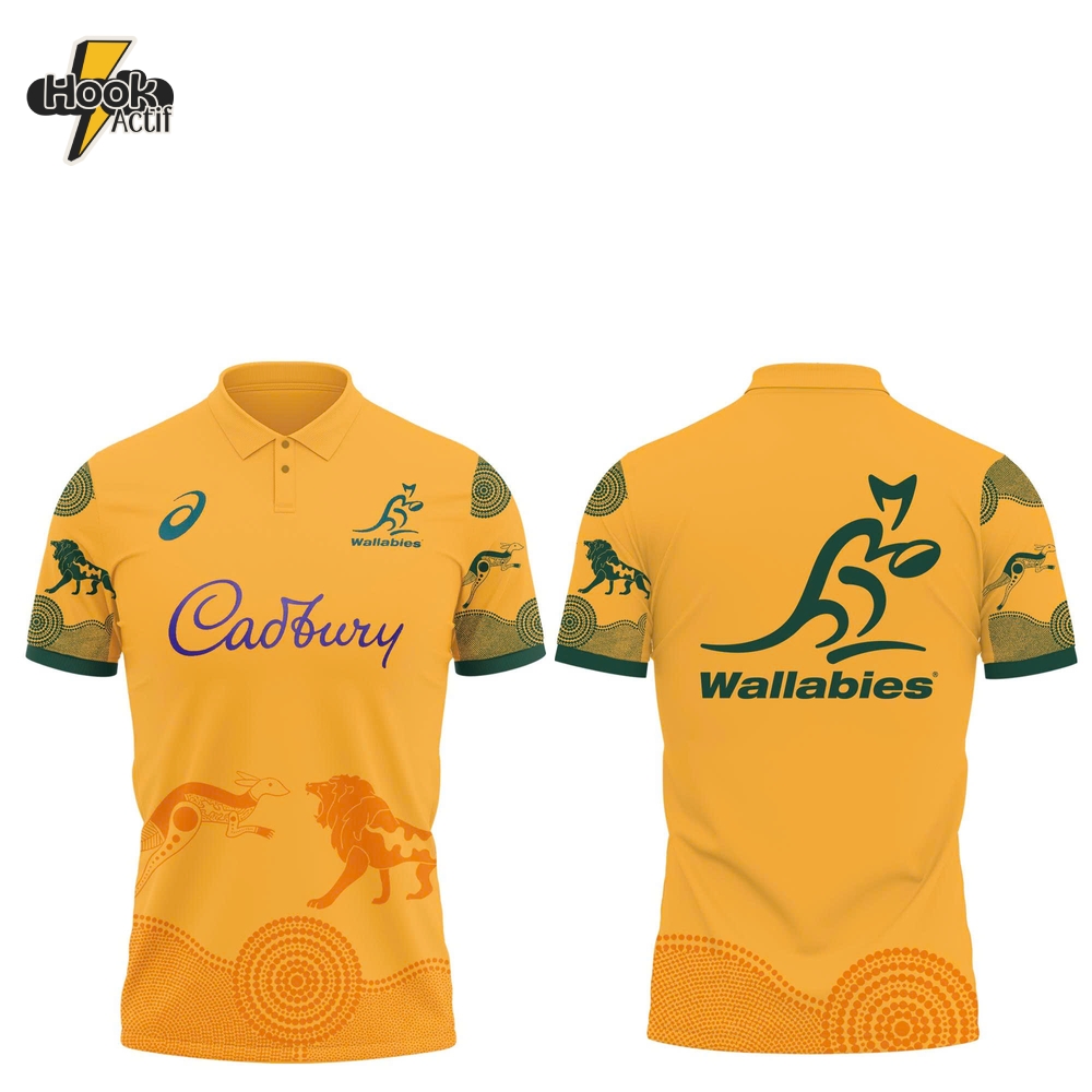 Wallabies Lions Tour 2025 Home Limited Edition Polo Shirt Wallabies Lions Tour 2025 Home Limited Edition Polo Shirt