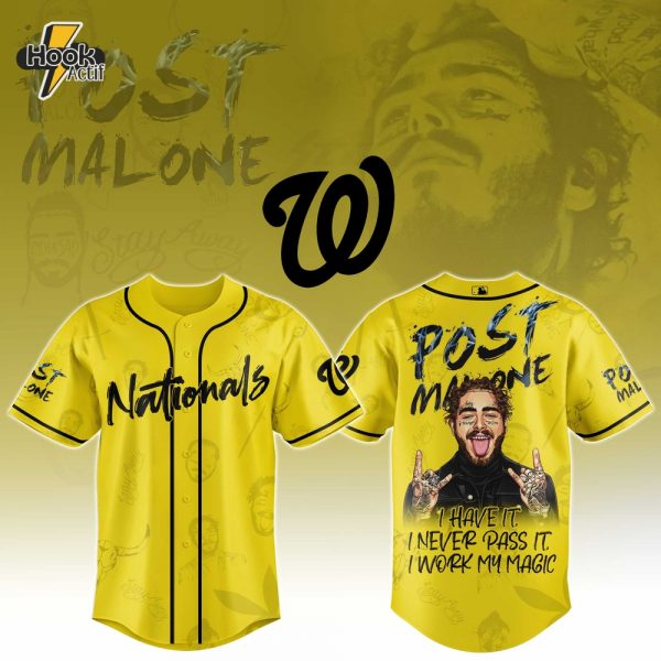 Washington Nationals x Post Malone Tour Jersey 2025 Editions Limited Selling Out Fast