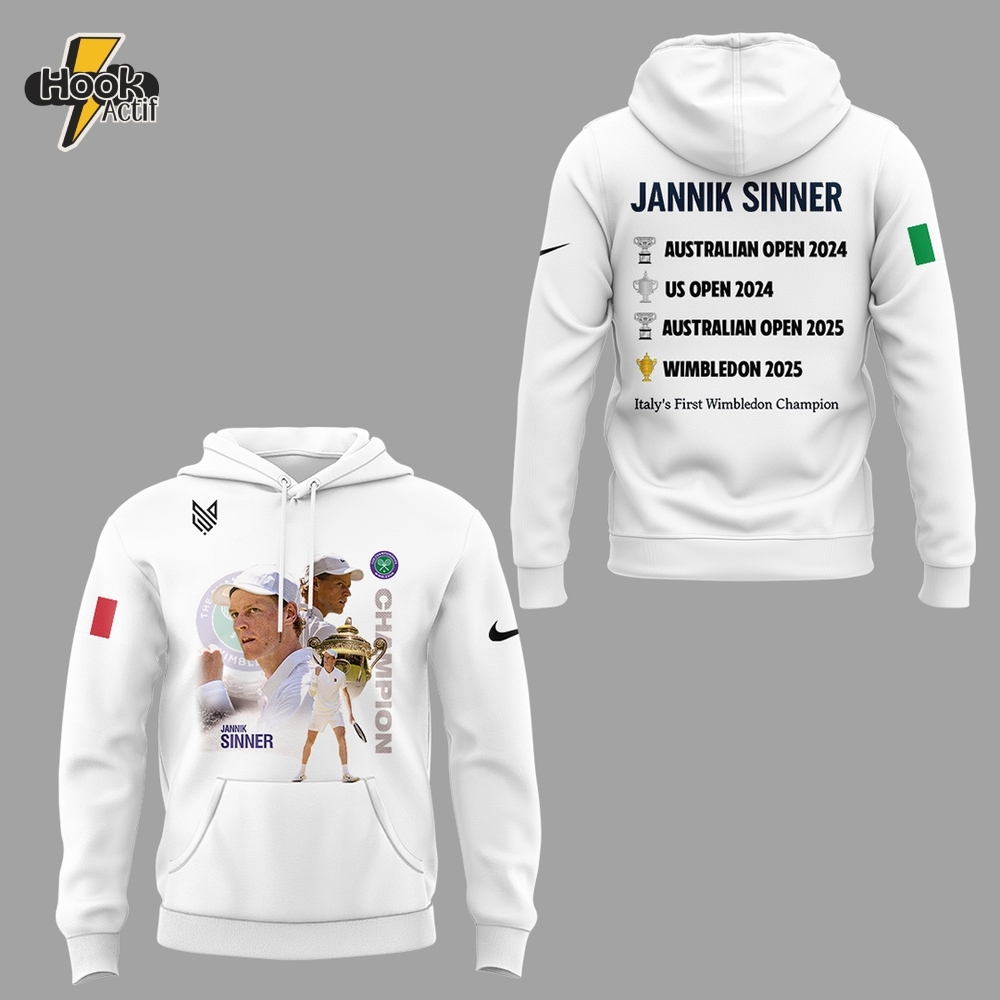 Wimbledon 2025 Champions Commemorative Hoodie Wimbledon 2025 Champions Commemorative Hoodie
