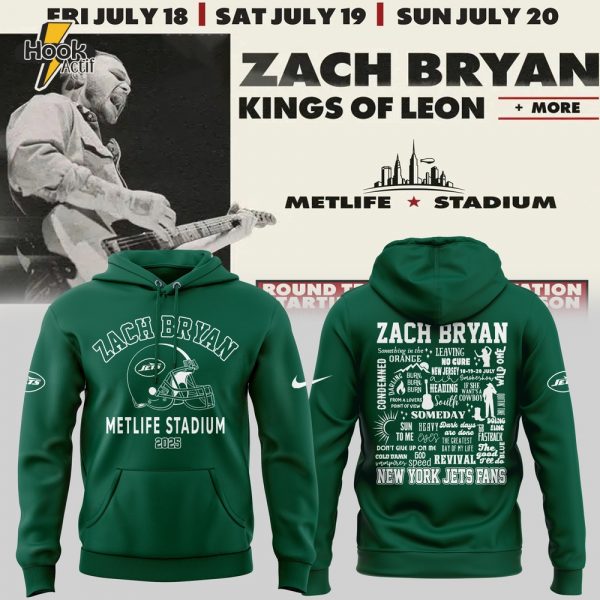 Zach Bryan x New York Jets 2025 Hoodie