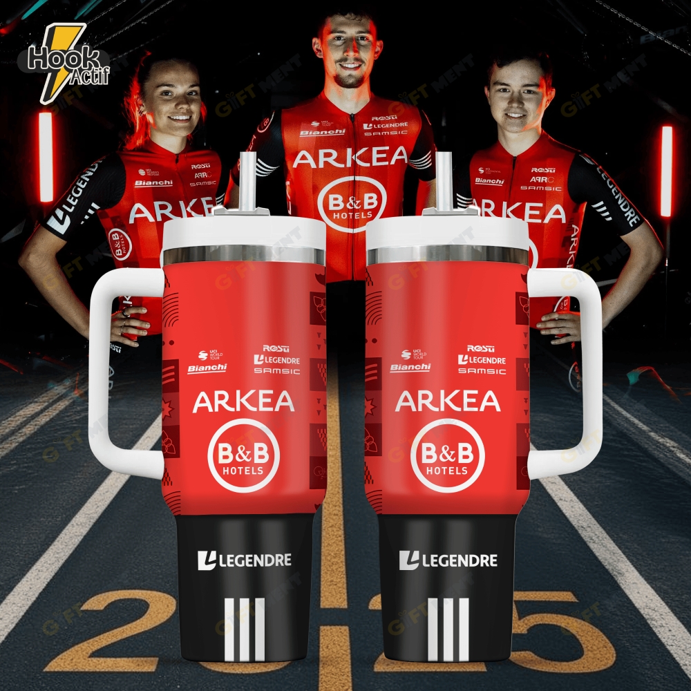 Équipe Arkéa - B&B Hotels Tour de France 2025 Tumbler 40oz with Handle Équipe Arkéa - B&B Hotels Tour de France 2025 Tumbler 40oz with Handle