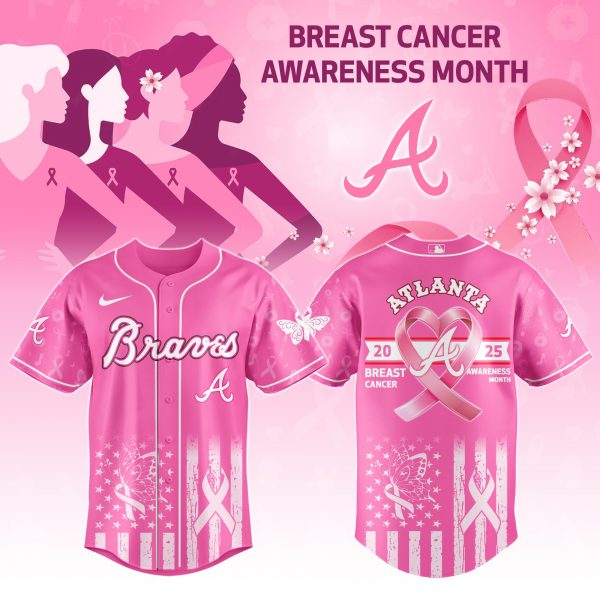 Atlanta Braves MLB x Breast Cancer Awareness Month Jersey 2025