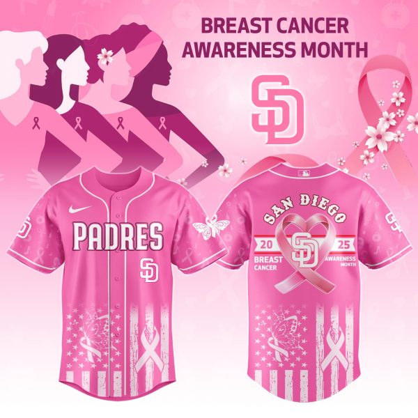 San Diego Padres MLB x Breast Cancer Awareness Month Jersey 2025