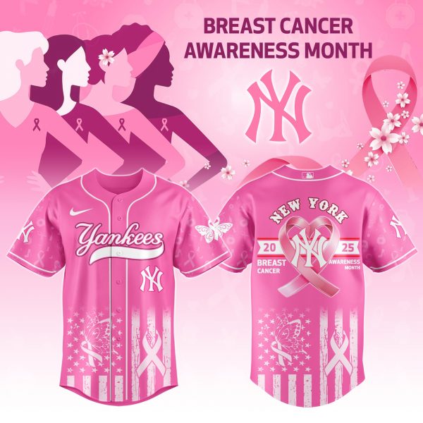 New York Yankees MLB x Breast Cancer Awareness Month Jersey 2025