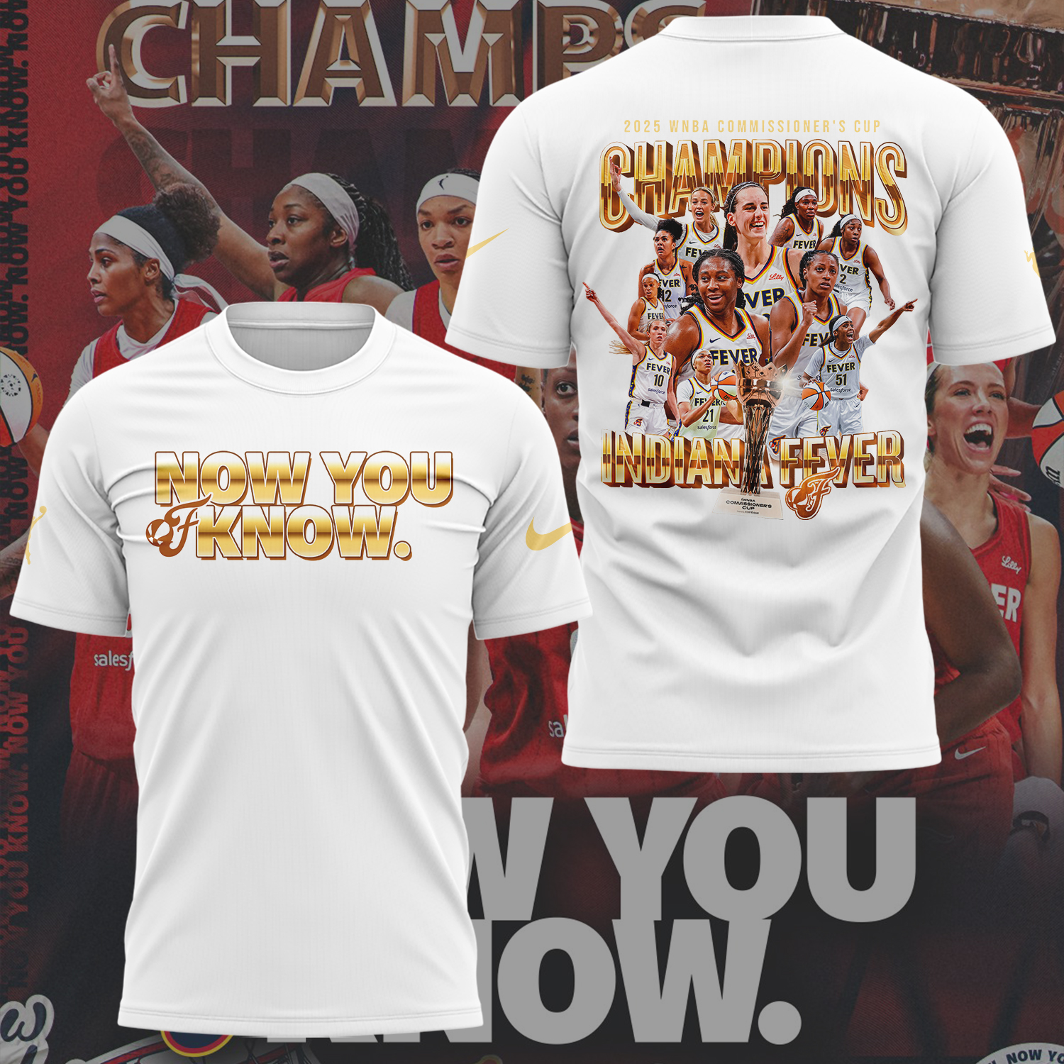 Indiana Fever 2025 WNBA Commissioner's Cup Limited Edition Shirt Indiana Fever 2025 WNBA Commissioner's Cup Limited Edition Shirt