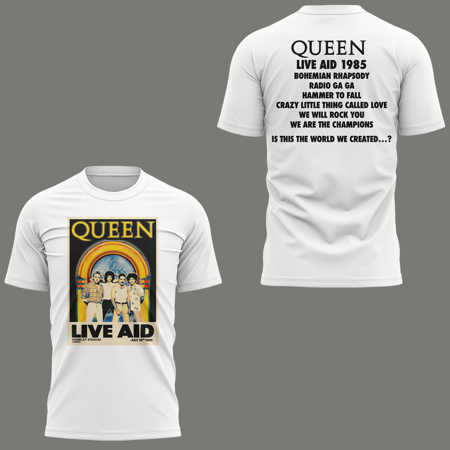 Queen Live Aid Limited Edition Shirt Queen Live Aid Limited Edition Shirt