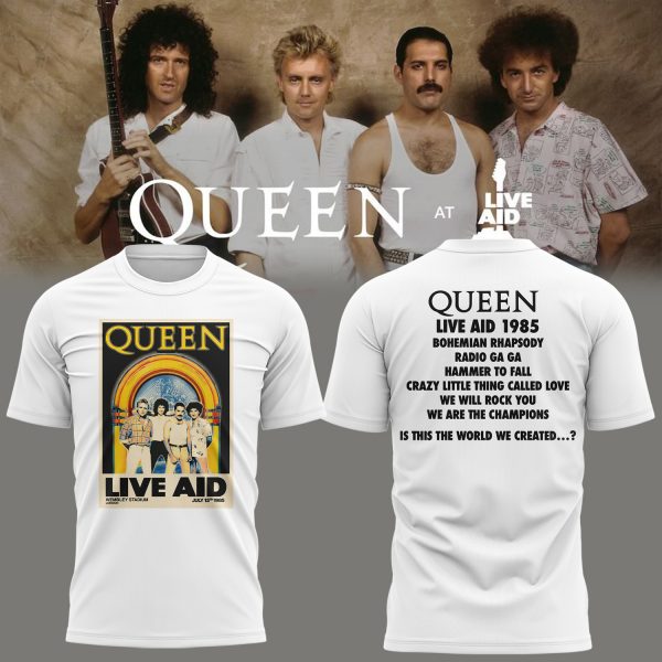 Queen Live Aid Limited Edition Shirt