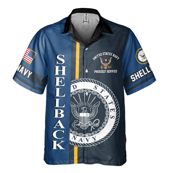 Shellback Ancient Order Of The Deep Hawaiian Shirt