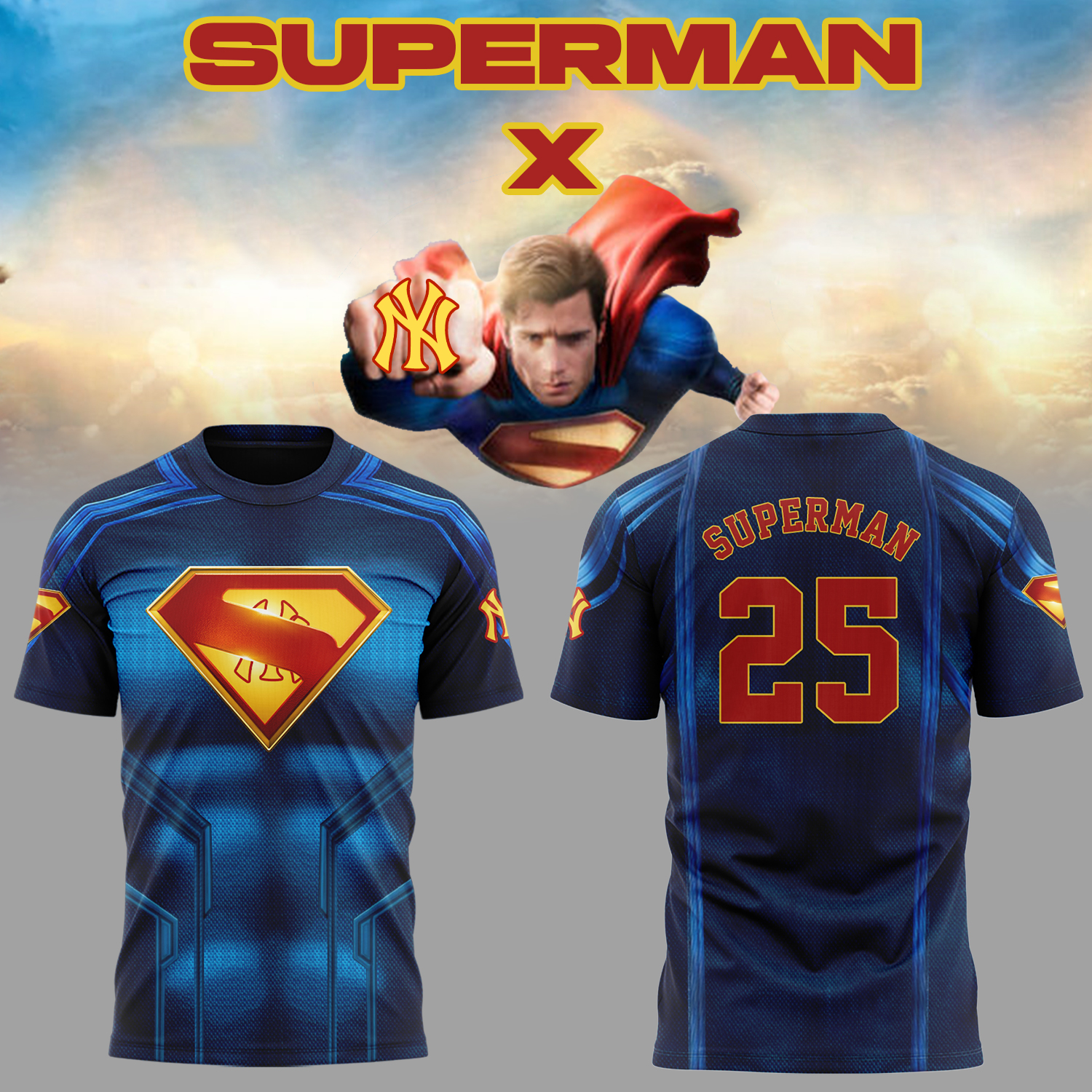 New York Yankees x Superman 2025 Limited Edition Tshirt New York Yankees x Superman 2025 Limited Edition Tshirt