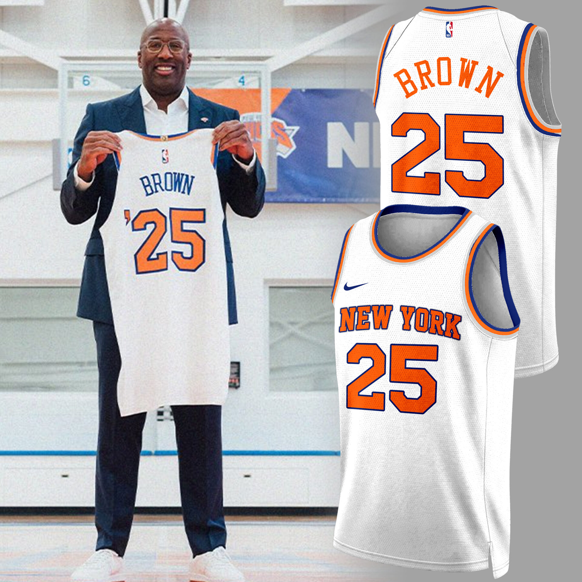 Westchester Knicks x Brown Jersey Limited Edition Basketball Jersey Westchester Knicks x Brown Jersey Limited Edition Basketball Jersey