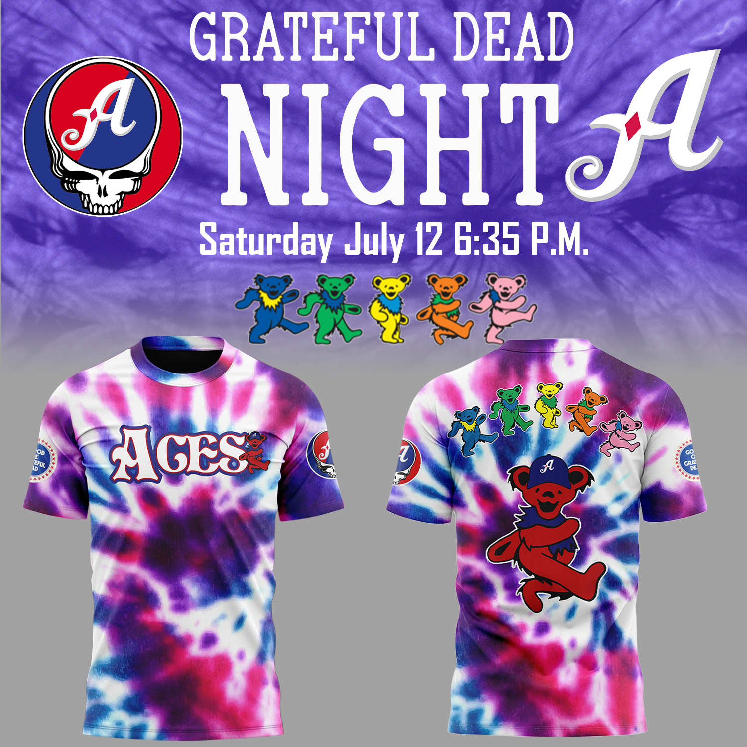 Reno Aces x Grateful Night Limited Edition Shirt Reno Aces x Grateful Night Limited Edition Shirt