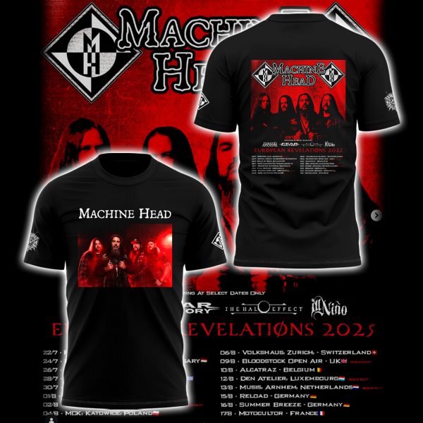Machine Head Hills of Rock Festival 2025 Limited Edition Tee