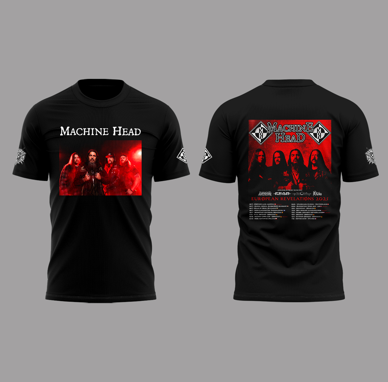 Machine Head Hills of Rock Festival 2025 Limited Edition Tee Machine Head Hills of Rock Festival 2025 Limited Edition Tee