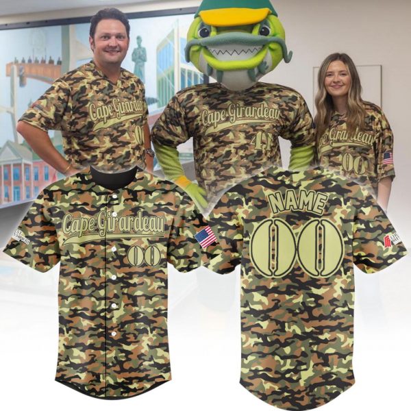 Cape Catfish Salute to our Veterans Night 2025 Baseball Jersey
