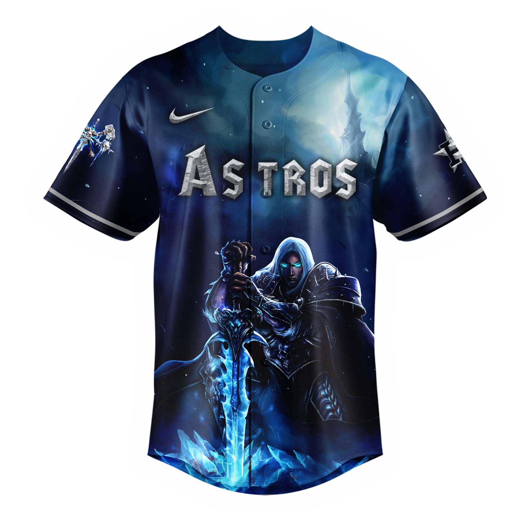 Houston Astros x Warcraft "Wrath of the Lich King" Baseball Jersey Houston Astros x Warcraft "Wrath of the Lich King" Baseball Jersey