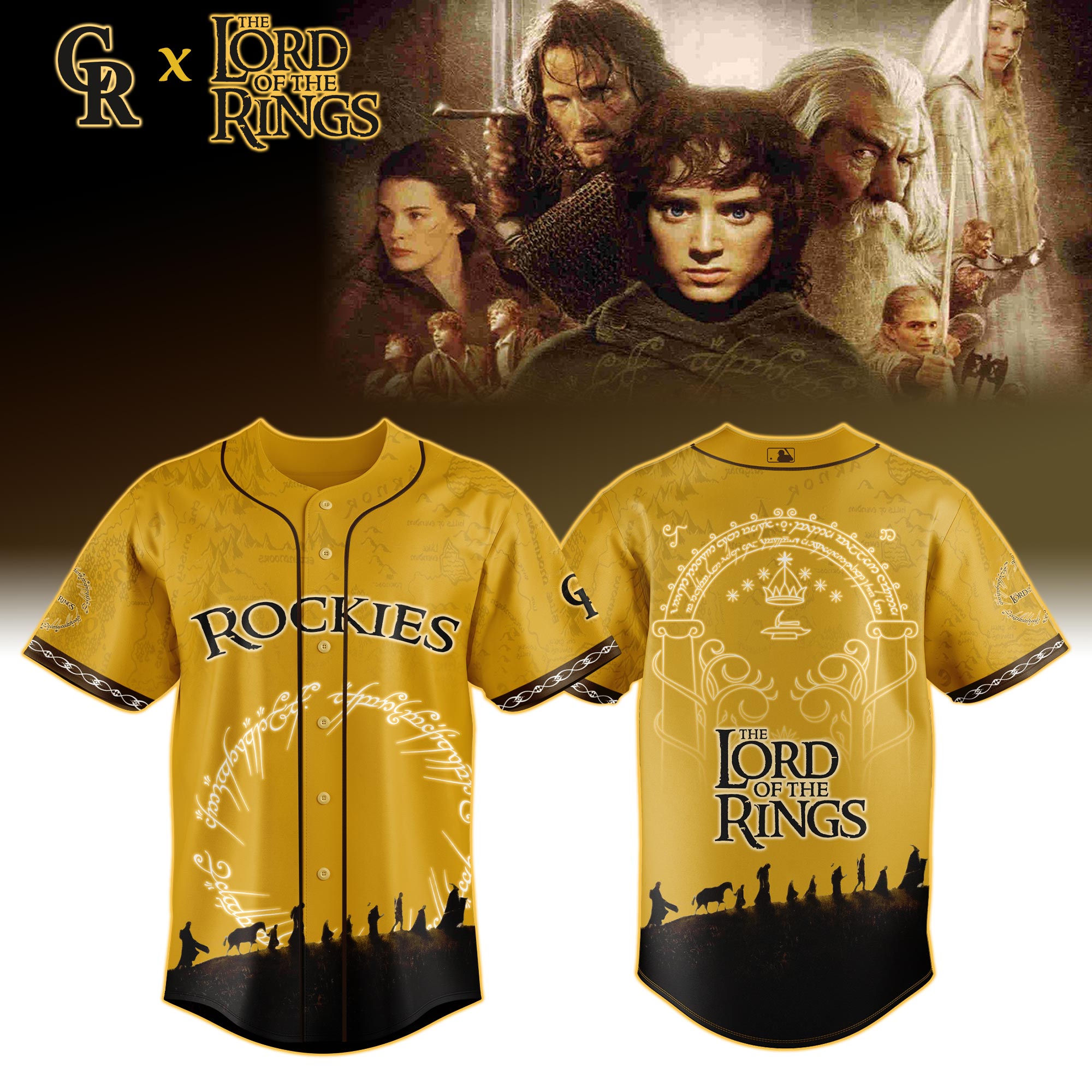 MLB All Teams x The Lord of The Rings Special Baseball Jersey MLB All Teams x The Lord of The Rings Special Baseball Jersey