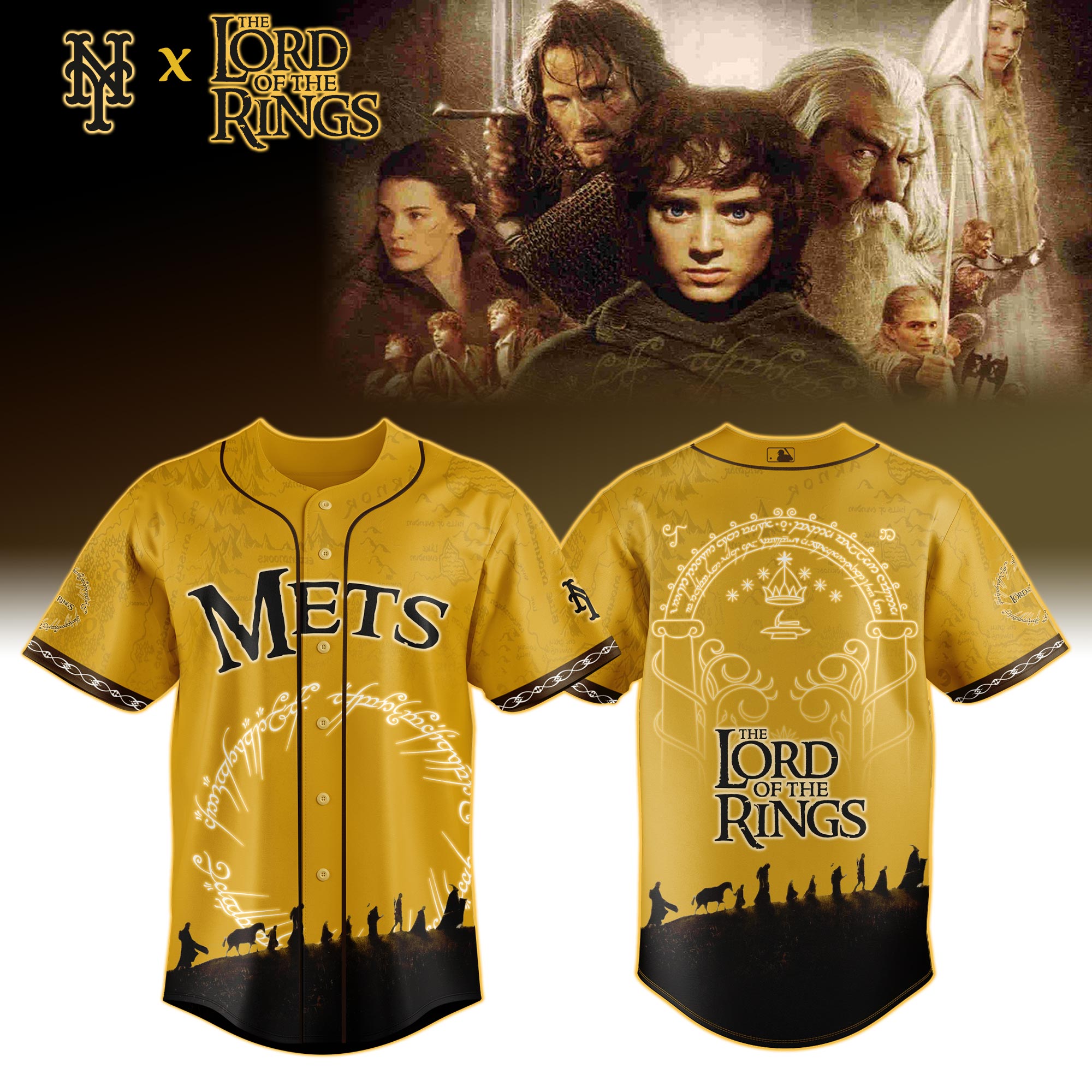 MLB All Teams x The Lord of The Rings Special Baseball Jersey MLB All Teams x The Lord of The Rings Special Baseball Jersey