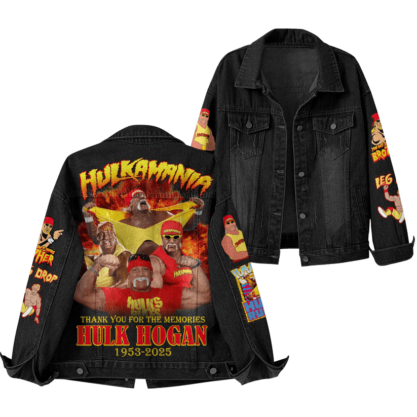 WWE Hulk Hogan 1953-2025 Denim Jacket WWE Hulk Hogan 1953-2025 Denim Jacket