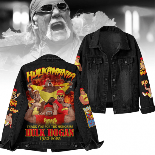 WWE Hulk Hogan 1953-2025 Denim Jacket