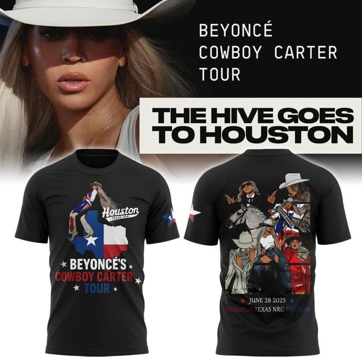 Beyonce Cowboys Cowboy Carter Tour NRG Stadium Houston Tee Beyonce Cowboys Cowboy Carter Tour NRG Stadium Houston Tee