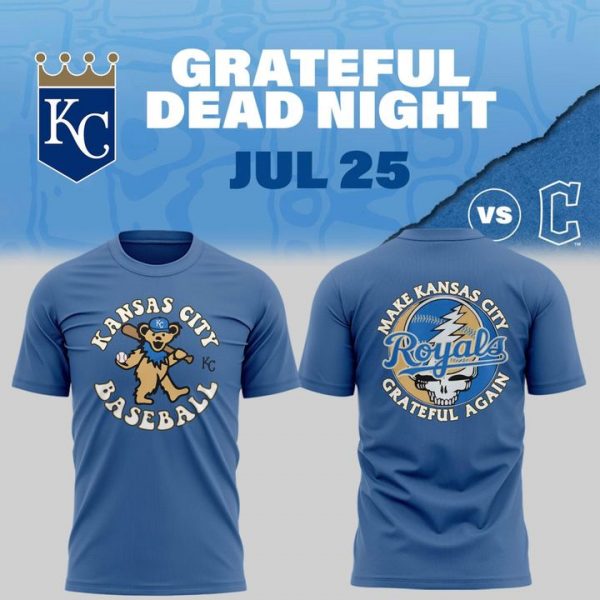 Kansas City Royals Grateful Dead Night Special Grey Tee
