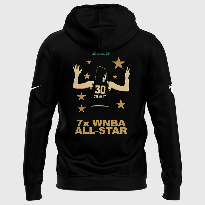 New York Liberty Breanna Stewart 7x WNBA All-Star Special Hoodie New York Liberty Breanna Stewart 7x WNBA All-Star Special Hoodie