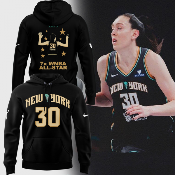 New York Liberty Breanna Stewart 7x WNBA All-Star Special Hoodie