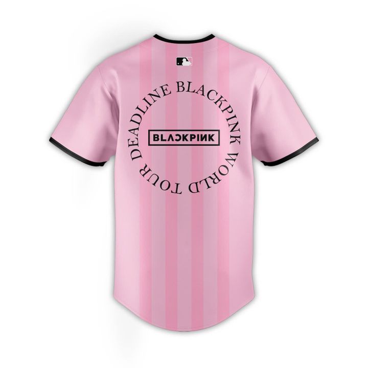 Los Angeles Dodgers x Blackpink Deadline World Tour 2025 Special Pink Baseball Jersey Los Angeles Dodgers x Blackpink Deadline World Tour 2025 Special Pink Baseball Jersey