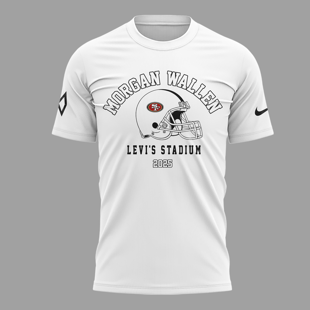 San Francisco 49ers NFL x Morgan Wallen White T-shirt San Francisco 49ers NFL x Morgan Wallen White T-shirt