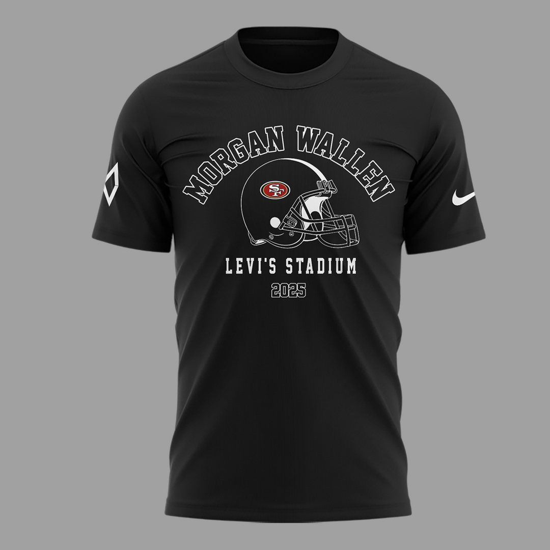 San Francisco 49ers NFL x Morgan Wallen Black T-shirt San Francisco 49ers NFL x Morgan Wallen Black T-shirt