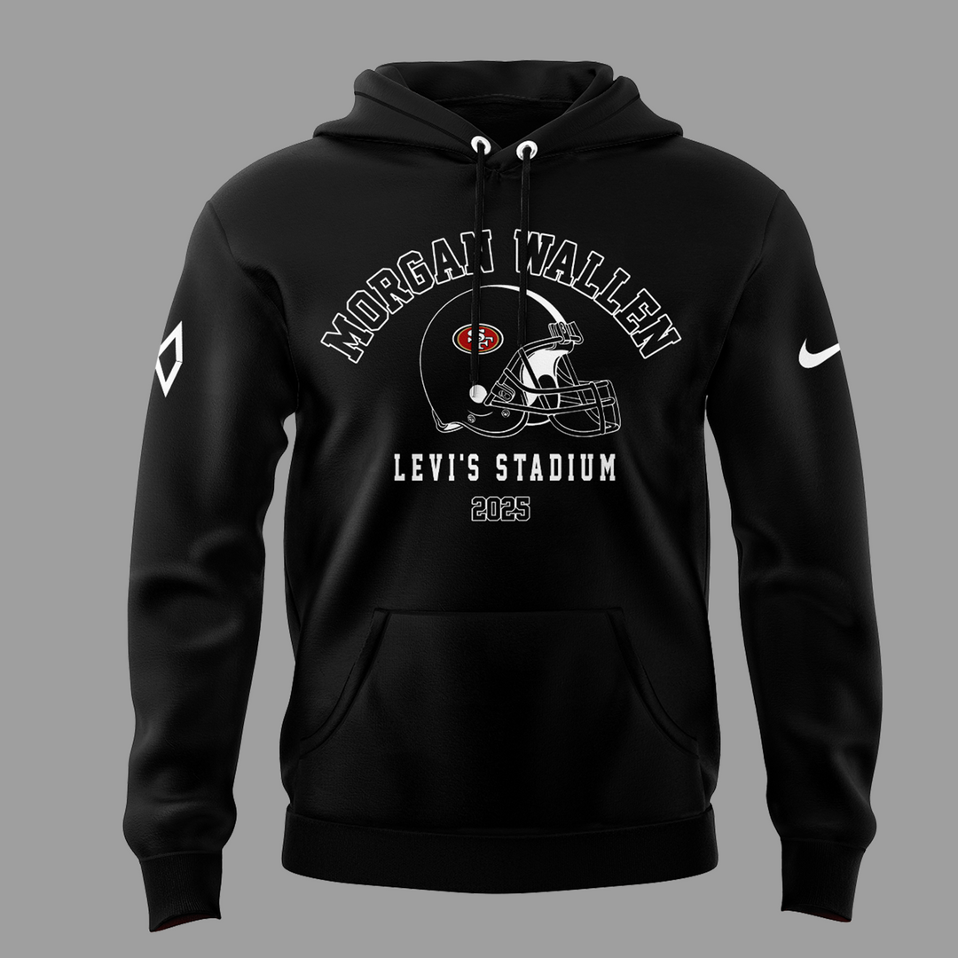 San Francisco 49ers NFL x Morgan Wallen Black Hoodie San Francisco 49ers NFL x Morgan Wallen Black Hoodie