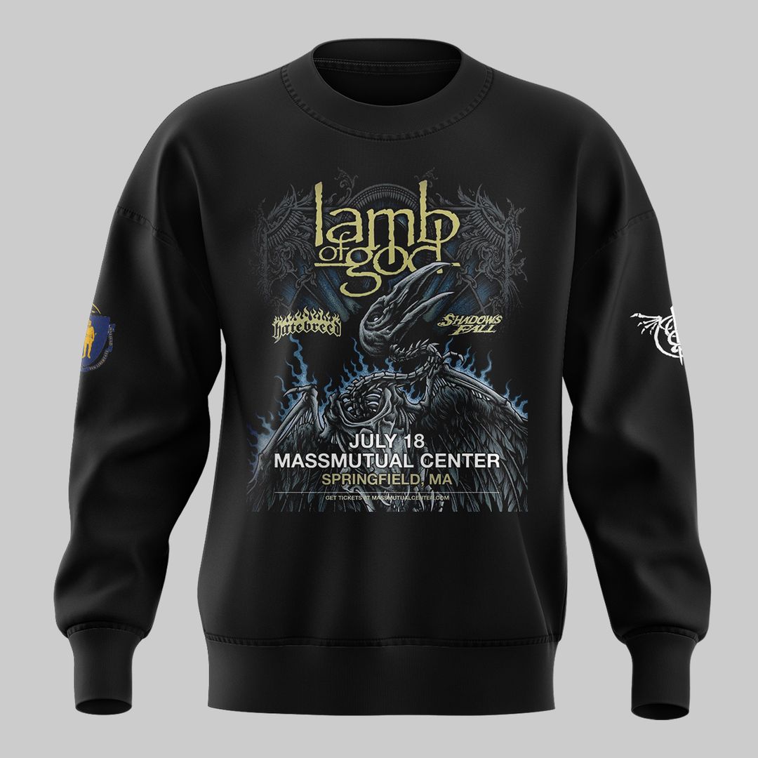 Lamb of God tour 2025 Sweatshirt Lamb of God tour 2025 Sweatshirt