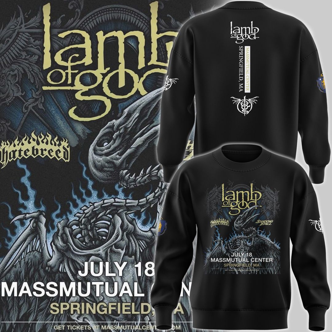 Lamb of God tour 2025 Sweatshirt Lamb of God tour 2025 Sweatshirt